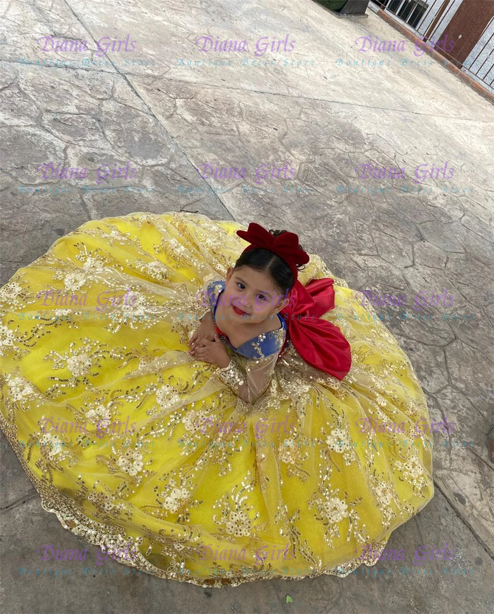 جودة جميلة الأصفر تول رقيق زين - مراجعة Embroidery Yellow Dress وسعره