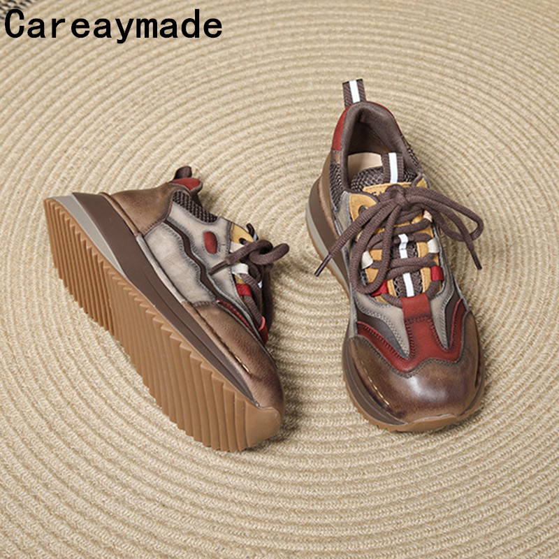 Careaymade-البقرة جلد طبيعي ال - مراجعة Embroidery Garments وسعره