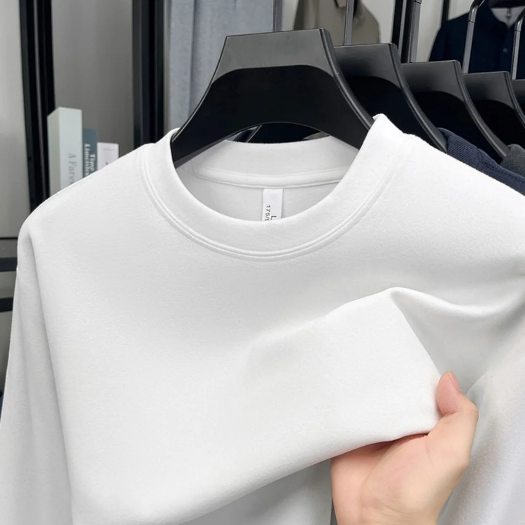 تي شيرت رجالي طويل الأكمام برق - مراجعة Embroidery Cotton Shirt وسعره